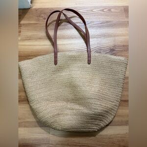 GAP Tan Woven Tote Bag